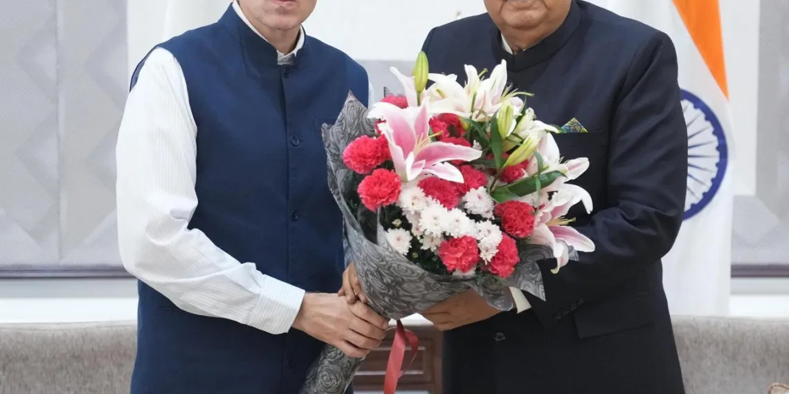 Chief Minister Omar Abdullah meets Vice President Jagdeep Dhankhar in New Delhi