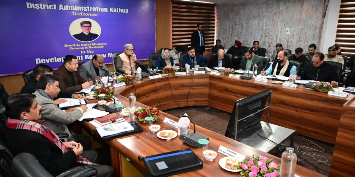 CM Omar Reviews Development Works in Kathua, Stresses Timely Completion