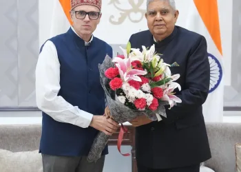 Chief Minister Omar Abdullah meets Vice President Jagdeep Dhankhar in New Delhi