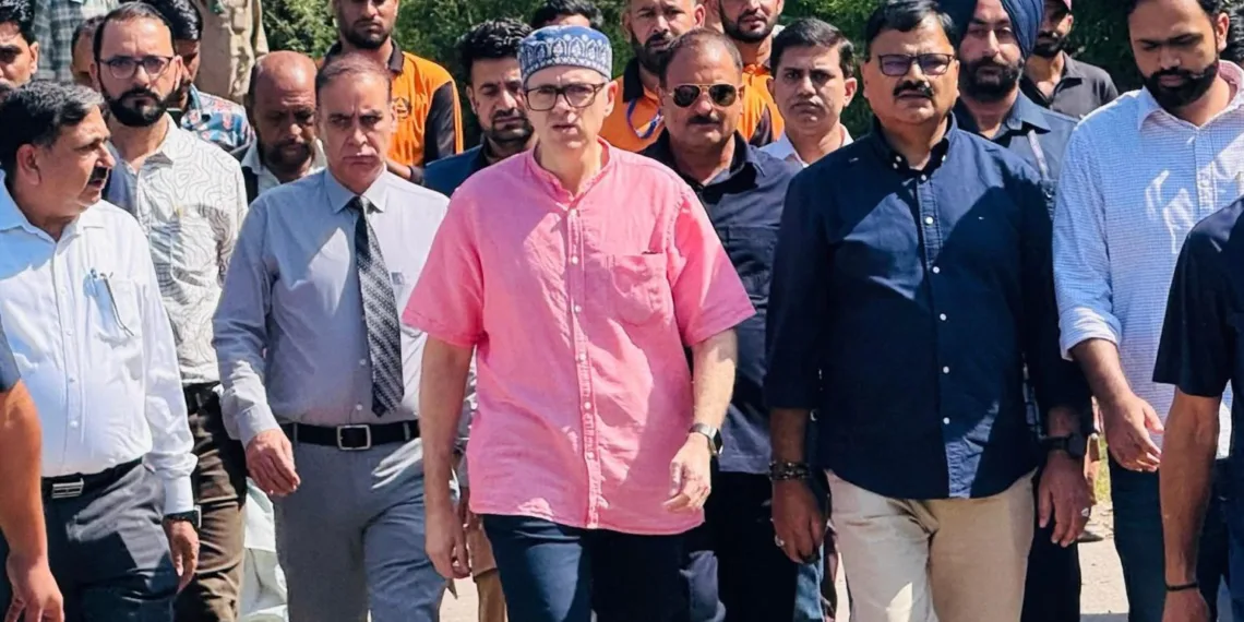CM Omar Abdullah Visits Land Subsidence-Hit Village In Poonch, Assures Support To People