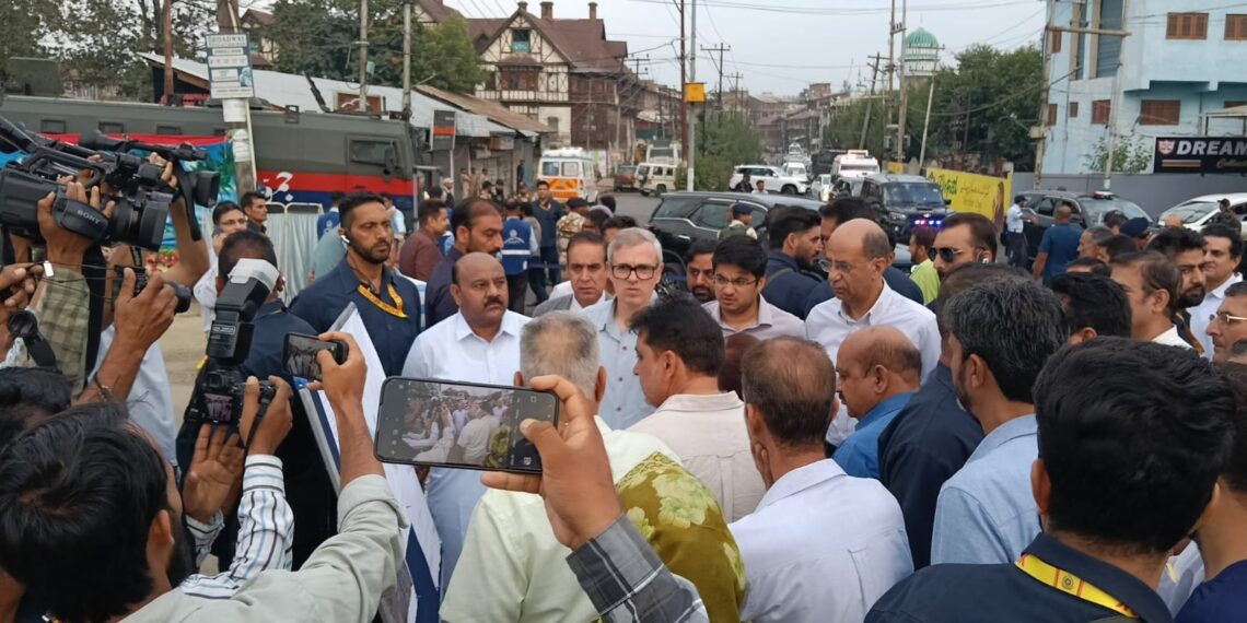 CM Omar Tours Srinagar; Inspects Proposed Barbar Shah Bridge Site, Eyes Better Connectivity to Shehar-e-Khaas