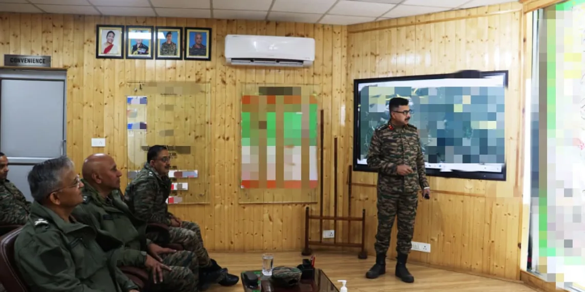 Northern Army Commander Reviews Security Preparedness in South Kashmir