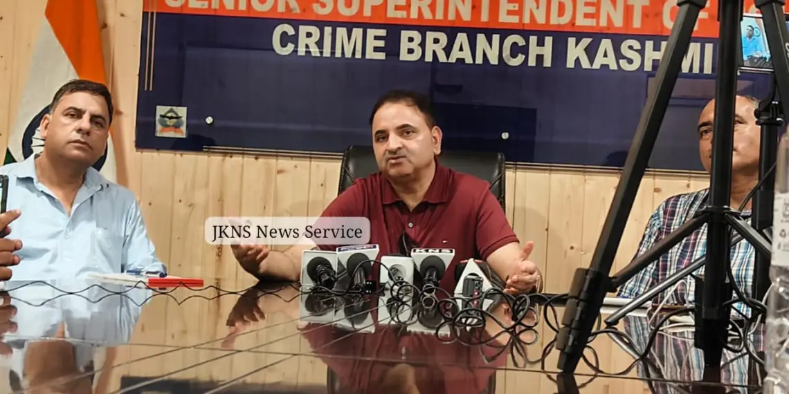“Stay Cautious Online, WhatsApp, Facebook Hacks, Sextortion and Global Scams Are Rising”: SSP CICE Yaseen Kichloo