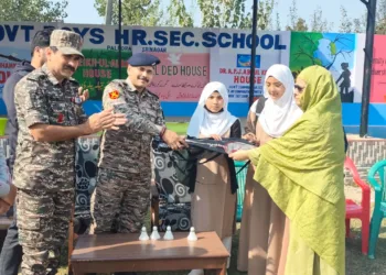 Empowering Girls Through Sports: 161 Bn CRPF Encourages Badminton Culture at GHSS Palpora