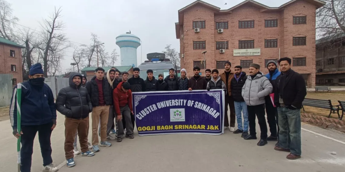 CU Srinagar Men’s Football Team Flagged Off for North Zone Inter-University Tournament