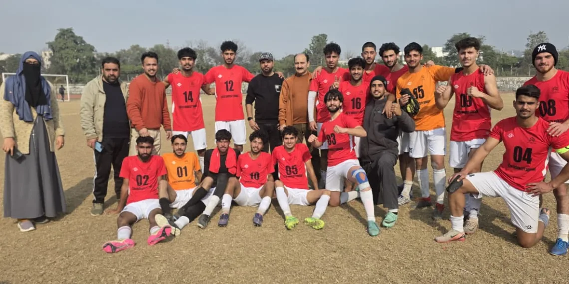 CUS football team reaches semi-finals of JU trophy