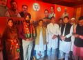Retired DySP Dara Singh joins BJP along with supporters at Srinagar.