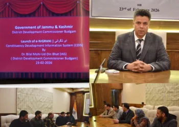 DC Budgam Launches ‘e-Nigrani App’ for Real-Time Monitoring of Development Works Across District