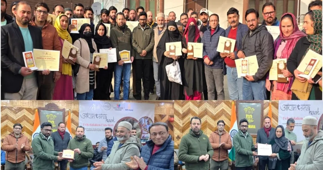DC Kupwara felicitates stakeholders for showcasing products and services in Akankasha Haat