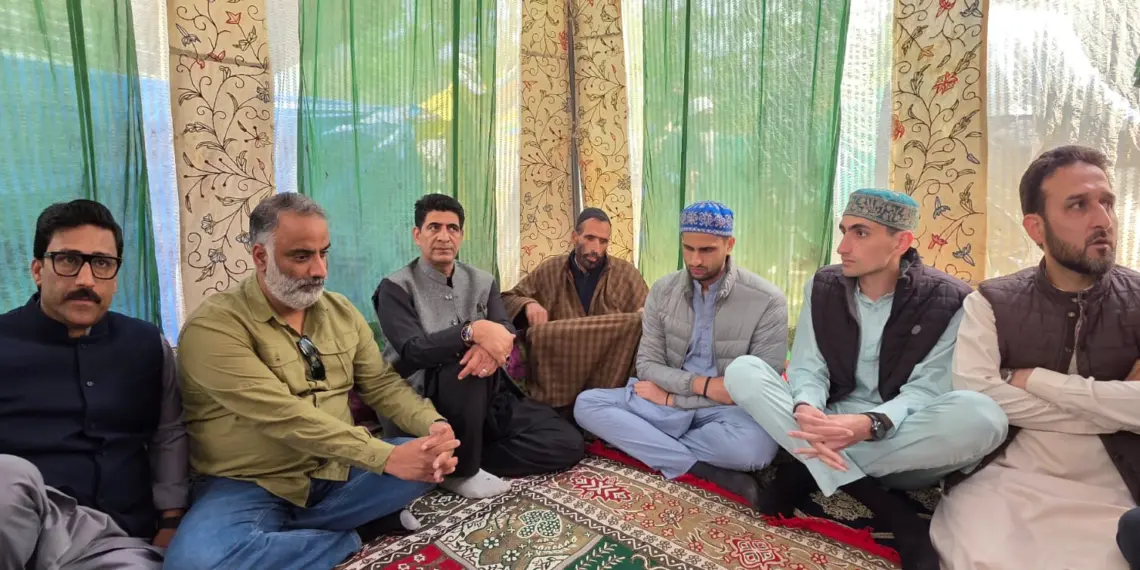 JKNC Delegation Visits Residence of Syed Adil Hussain in Pahalgam