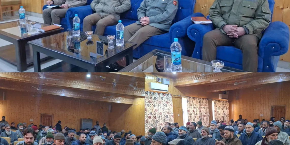 DIG North Kashmir chairs Public Darbar in Hajin