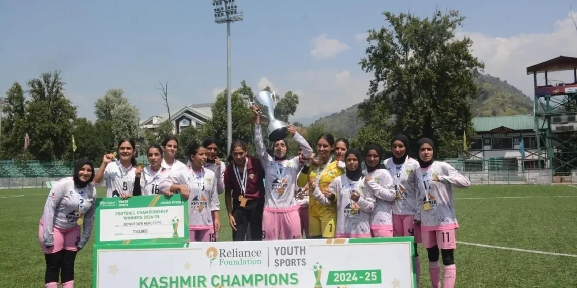 Reliance Foundation’s Kashmir U19 Girls’ Football Tournament Concludes with a Thrilling Finale