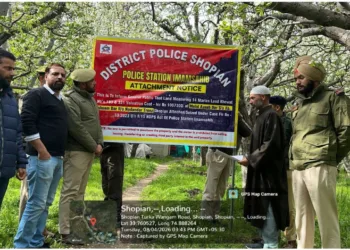 Drug Money Crackdown: Shopian Police Attach Property Worth Over ₹10 Lakh Linked to Narcotics Trade