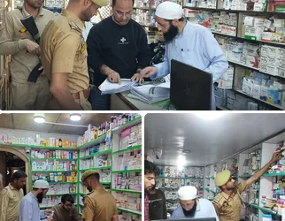 Srinagar Police Crack Down on Illegal Pharmacies, 5 Medical Shops Sealed in Qamarwari