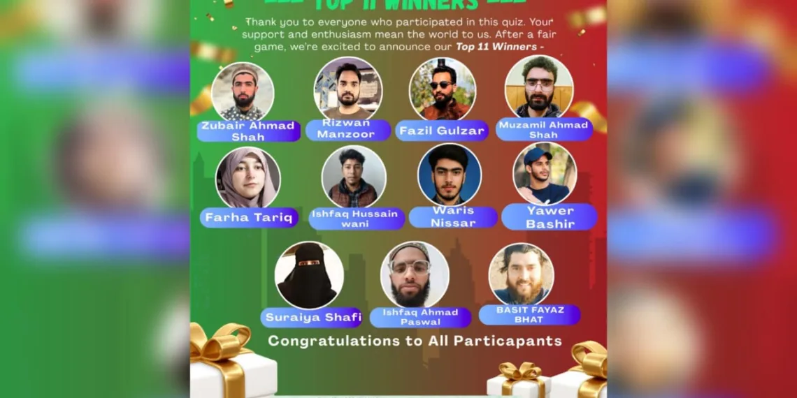 Ehsaas Foundation Concludes 11-Day Quiz Honouring Hazrat Ghous ul Azam Dastgeer RA