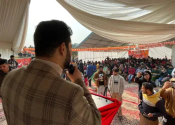 Er Aijaz Hussain Addresses Massive BJP Rally in Narbal; LoP Sunil Sharma Reaffirms Party’s Vision for J&K