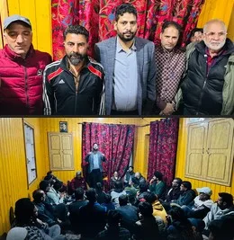 Er. Aijaz Hussain Holds Late-Night Campaign in Bemina, Seeks Votes for Aga Syed Mohsin