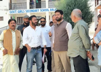 Er. Aijaz Hussain Sanctions Funds for Upgrading Infrastructure in Govt School; Inspects Development Works Including Playground at Balhama