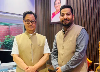 Er. Aijaz Hussain Calls on Union Minister Kiren Rijiju in New Delhi
