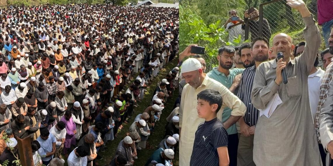 Thousands Attend Funeral of Er Rashid’s Father in Mawar Handwara; Emotional Speech Leaves Mourners Moved