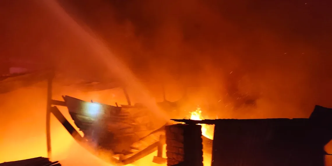 Massive Fire Guts Cotton Factory at HMT Industrial Area