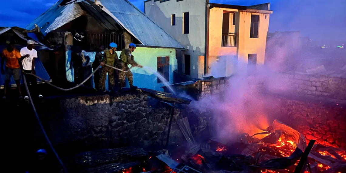 Indian Army UN Peacekeepers Avert Major Tragedy in Goma Fire Incident