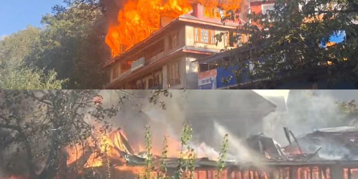 Fire Breaks Out at Bait-ul-Uloom Dar-ul-Uloom in Shatapalla Karnah, Two Houses Damaged