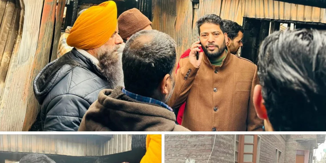 Fire-Hit Families Not Alone: BJP’s Er. Aijaz Hussain Reaches Shaheedgunj