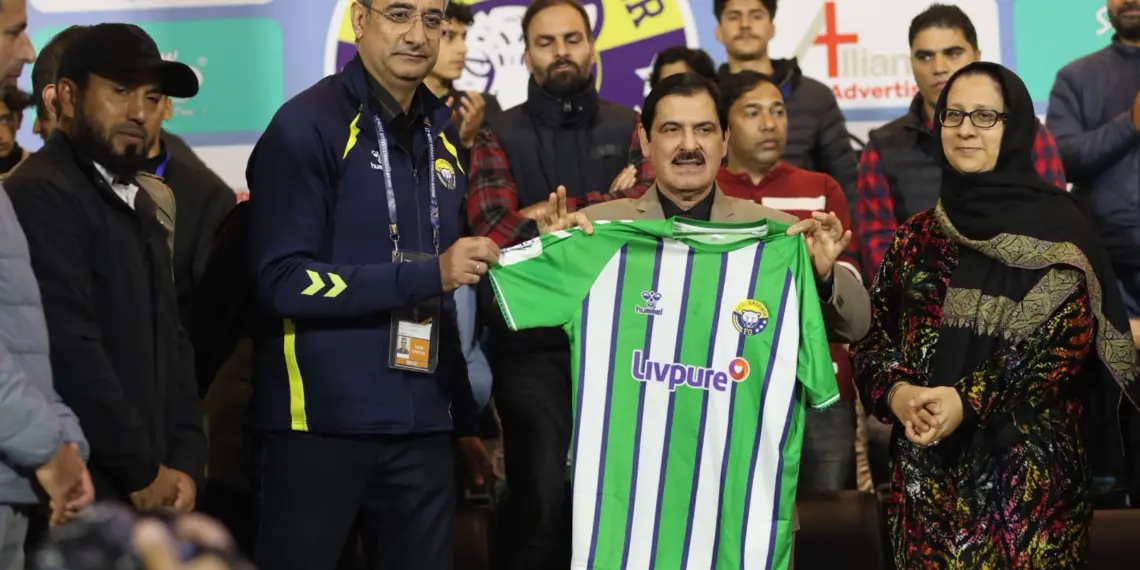 Indian Football League takes off from TRC Turf Srinagar. J&K Sports Council facilitates a grand opening as Real Kashmir FC faced Nagaland.