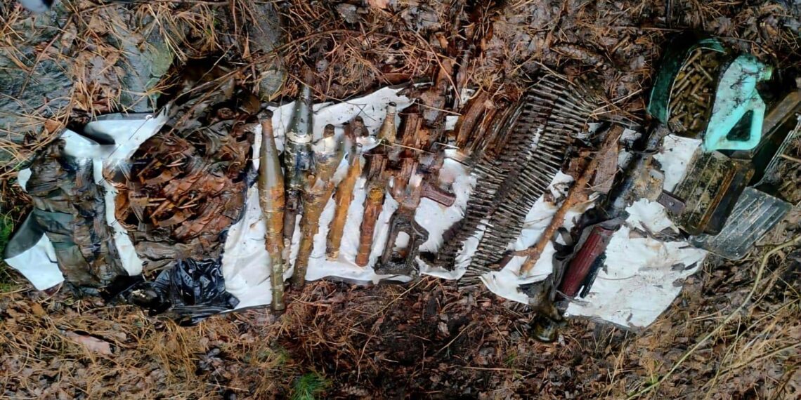 Security Forces Recover Arms, Ammunition During Search Operation in Bandipora Forest