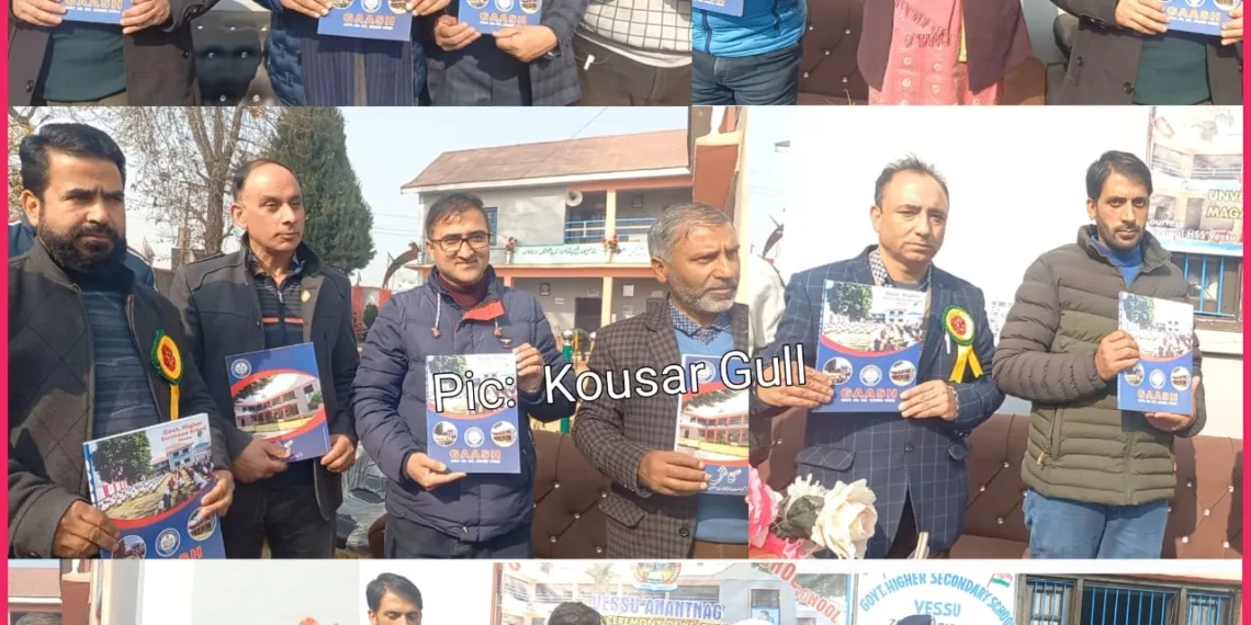 Govt Higher Secondary School Vessu Unveils Annual School Magazine Gaash