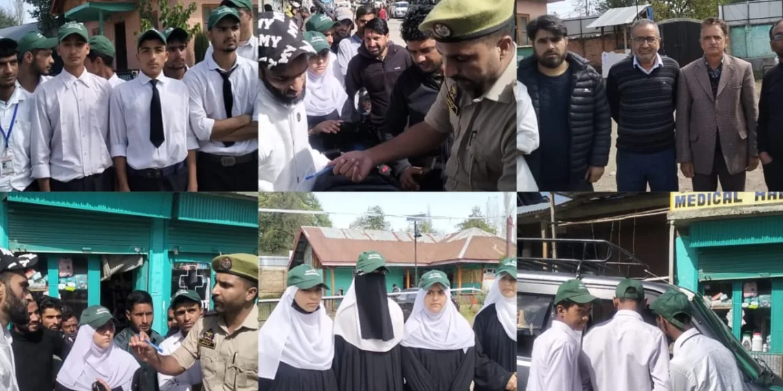 Handwara Police Organizes Comprehensive Traffic Awareness Programme At Tarathpora