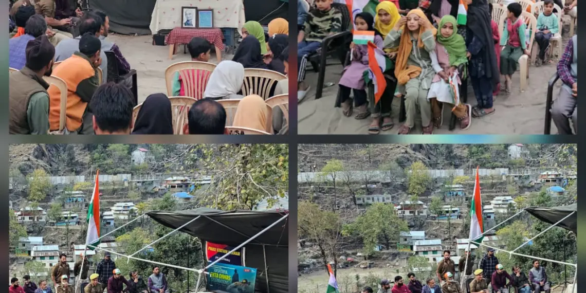First-Ever Live Streaming of Ekta Diwas Parade Organised at Simari Village in Karnah