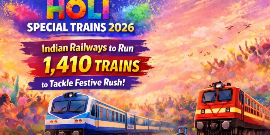 Indian Railways to Operate Record Number of Holi Special Trains This Year to Facilitate Smooth Passenger Travel