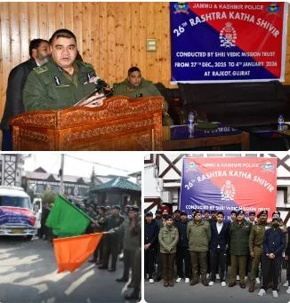 IGP Kashmir Sends Students to Gujarat for National Integration Camp