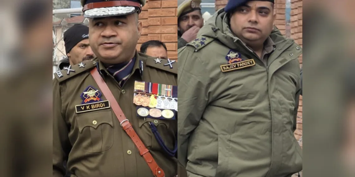IGP Kashmir, DIG CKR Among Six Officers Honoured With J&K Police Medal on Republic Day 2026