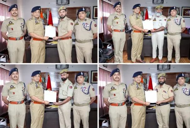 IGP Kashmir Rewards Budgam Police for Busting Fake Job Racket, Digitising Beat Policing