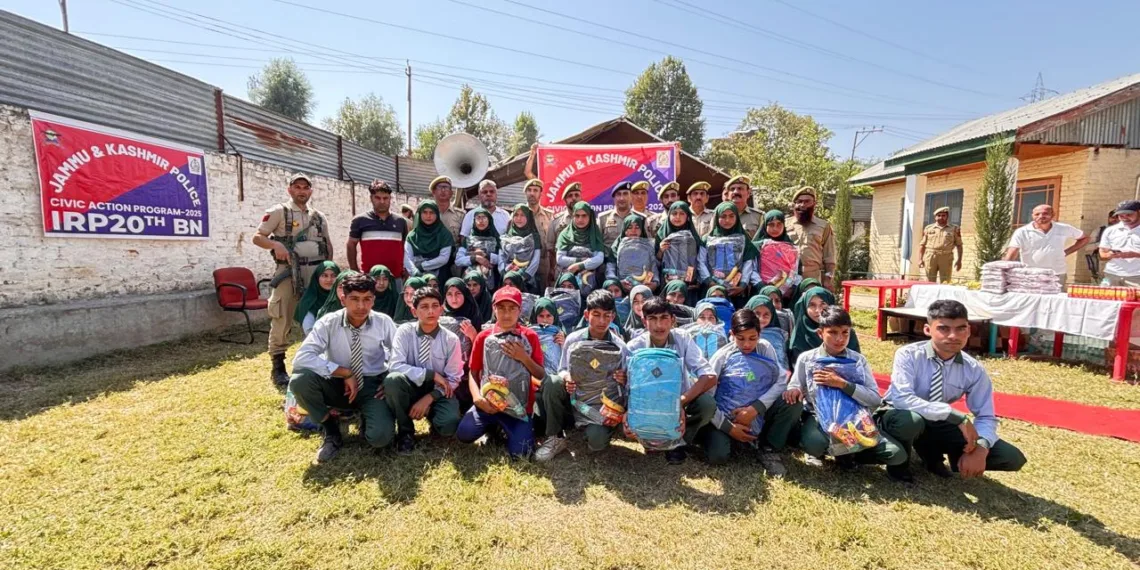 IRP-20th Battalion Distributes Study Kits to Orphans, Girl Students in Yakmanpora