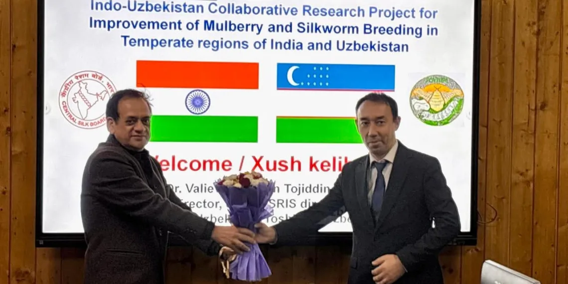 Kashmir, Uzbekistan Strengthen Ties in Temperate Sericulture; Historic Genetic Resource Exchange at CSRTI Pampore