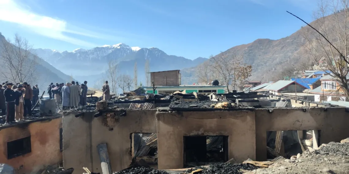 Horrific Fire in Kandi Karnah: Three Houses Gutted