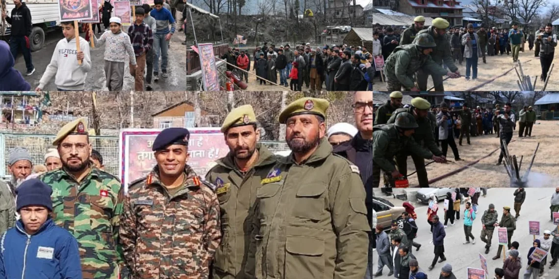 Indian Army Organises Fire Awareness Programme at Karnah in Coordination with Civil Administration