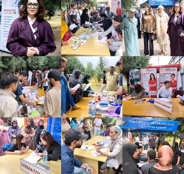 KMCH Sempora holds free multi-speciality medical camp at SSM College of Engineering Parihaspora