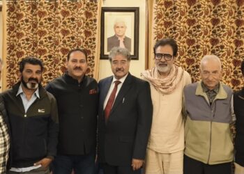 Delegation of Kashmir Film and Television Association (KFTA) Calls on National Spokesperson of Lok Janshakti Party Shri Sanjay Saraf