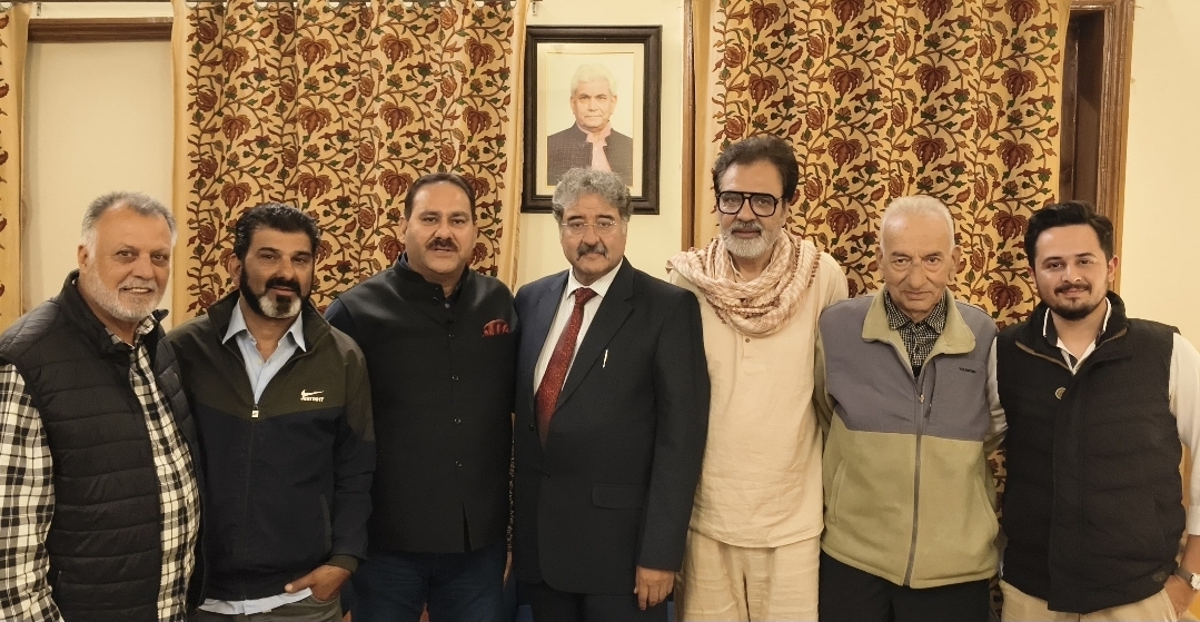 Delegation of Kashmir Film and Television Association (KFTA) Calls on National Spokesperson of Lok Janshakti Party Shri Sanjay Saraf