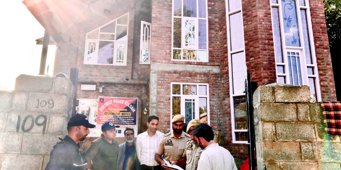 Kulgam Police Attach ₹1 Crore Property During 100-Day Campaign Against Crime