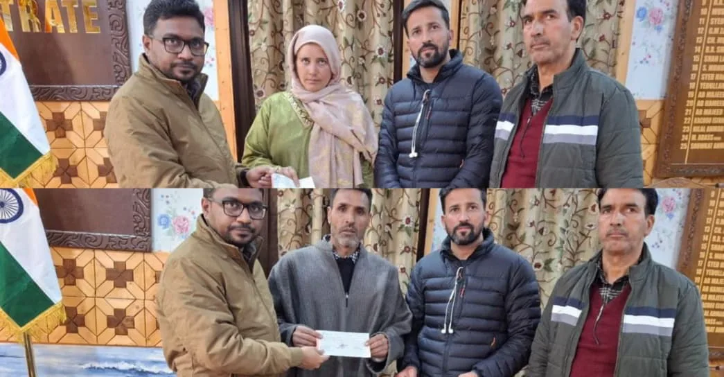 Deputy Commissioner Kupwara Hands Over Rs. 2 Lakh to Families of Road Accident Victims