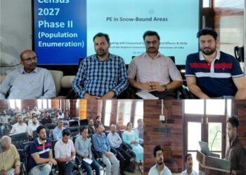 کپواڑہ نے مردم شماری 2027 کے دوسرے مرحلے کی تیاریاں تیز کر دیں؛ افسران کو فیلڈ آپریشنز، ہم آہنگی اور صحت پر تربیت دی گئی: