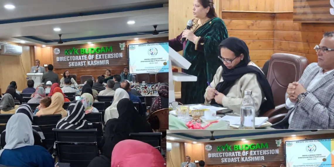 KVK Budgam Celebrates Women Farmers Day, Emphasises Agri-Entrepreneurship and Women’s Empowerment