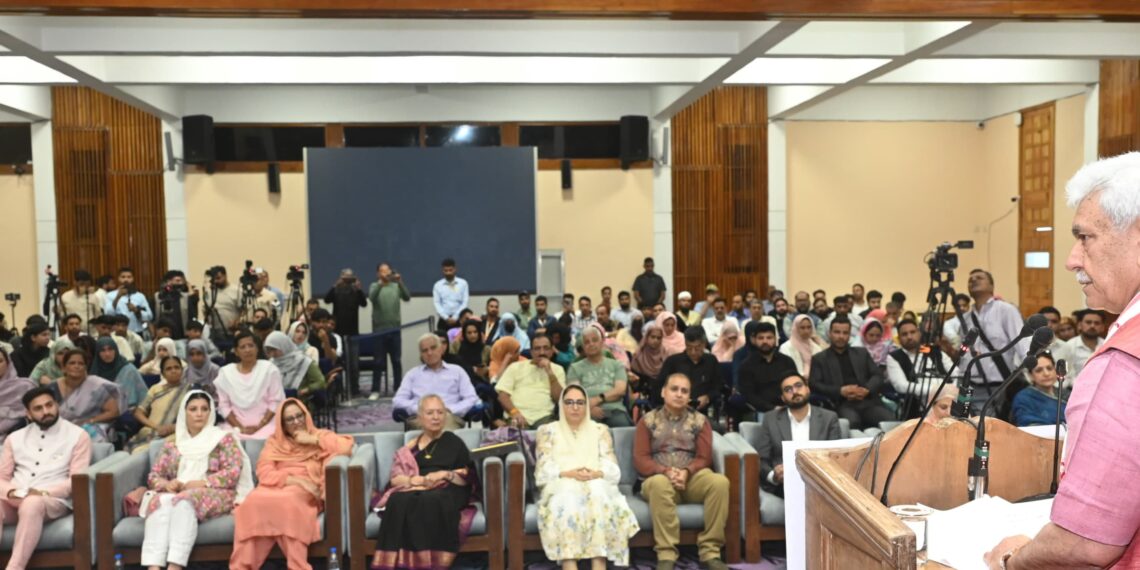 LG Manoj Sinha Honours ‘Nari Shakti’ with Lal Ded National Awards in Srinagar