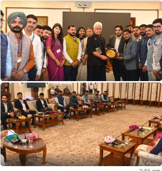 IIS Officer Trainees call on LG Manoj Sinha